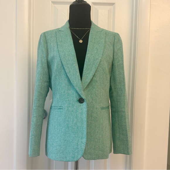 NWT J.Crew Herringbone Blazer - Picture 3 of 8
